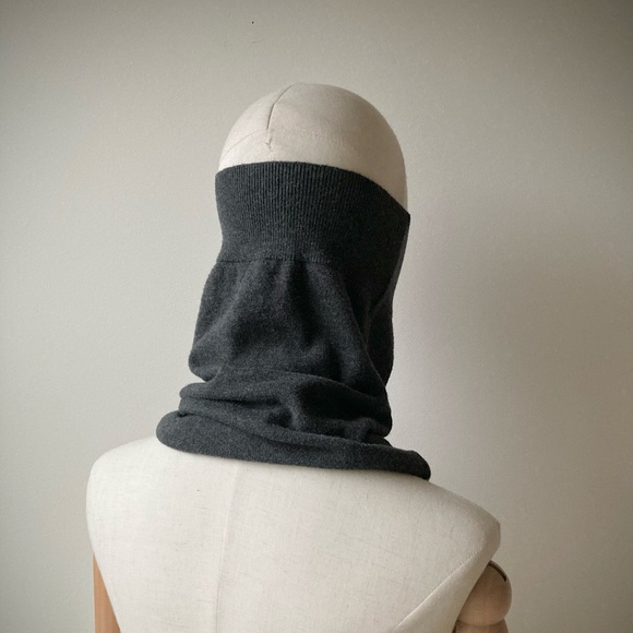 joodito 100% cotton sweater snood lightweight soft scarf turtleneck collar gray - Picture 5 of 9